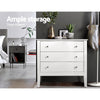 Artiss Chest of Drawers Storage Cabinet Bedside Table Dresser Tallboy White