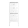 Artiss 5 Tallboy Chest of Drawers Storage Cabinet Bedside Table Dresser White