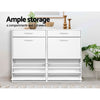 Artiss 36 Pairs Shoe Cabinet Rack Organisers Storage Shelf Drawer Cupboard White