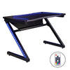 Artiss Gaming Desk Home Office Computer Carbon Fiber Style LED Racer Table