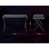 Artiss Gaming Desk Home Office Computer Carbon Fiber Style LED Racer Table Black