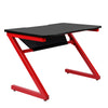 Artiss Gaming Desk Home Office Carbon Fiber Computer Table Racer Desks Black Red