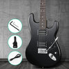 Alpha Electric Guitar Music String Instrument Rock Black Carry Bag Steel String