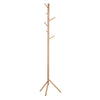 Artiss Wooden Clothes Stand with 6 Hooks - Beige