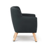 Keezi Kids Sofa Armchair Black Linen Lounge Nordic French Couch Children Room