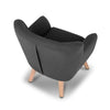 Keezi Kids Sofa Armchair Black Linen Lounge Nordic French Couch Children Room