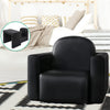 Keezi Kids Sofa Armchair Black PU Leather Convertible Chair Table Couch Children