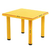 Keezi Kids Children Painting Activity Study Plastic Desk Yellow Table 60x60cm