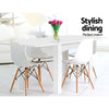 Artiss Extending Dining Table 6 Seater Wooden Kitchen Tables White Cafe