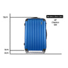 Wanderlite 28inch Lightweight Hard Suit Case Luggage Blue