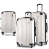 Wanderlite 3 Piece Lightweight Hard Suit Case Luggage White