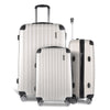 Wanderlite 3 Piece Lightweight Hard Suit Case Luggage White