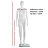 175cm Tall Full Body Female Mannequin - White