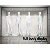 186cm Tall Full Body Male Mannequin - White