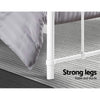 Artiss LEO Metal Bed Frame - Double (White)