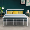 Artiss LEO Metal Bed Frame - Double (White)