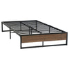 Artiss Metal Bed Frame King Single Size Mattress Base Platform Wooden Black OSLO