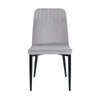 Artiss Set of 2 Dining Chairs Retro Chair Replica New metal Legs High Back Velvet Grey