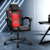 Artiss 2 Point Massage Gaming Office Chair PU Leather Red