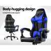 Artiss Gaming Office Chairs Computer Seating Racing Recliner Racer Black Blue