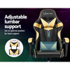 Artiss Office Chair Gaming Chair Computer Chairs Recliner PU Leather Seat Armrest Black Golden