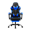 Artiss Gaming Office Chairs Computer Seating Racing Recliner Footrest Black Blue