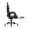 Artiss Office Chair Gaming Chair Computer Chairs Recliner PU Leather Seat Armrest Footrest Black Pink