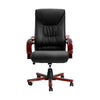 Artiss Executive Wooden Office Chair Wood Computer Chairs Leather Seat Sheridan