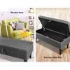 Artiss Fabric Storage Ottoman - Grey