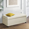 Artiss PU Leather Storage Ottoman - Cream