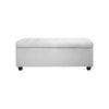 Artiss Large PU Leather Storage Ottoman - White