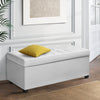 Artiss Large PU Leather Storage Ottoman - White