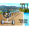 Aquabuddy Swimming Pool Cover Roller Reel Adjustable Solar Thermal Blanket Blue