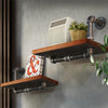 Artiss Wall Shelves Rustic Bookshelf Retro Display Shelves Industrial DIY Pipe Shelf Floating Brackets