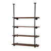 Artiss Wall Display Shelves Industrial Bookshelf DIY Pipe Shelf Rustic Brackets