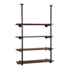 Artiss Wall Display Shelves Industrial Bookshelf DIY Pipe Shelf Rustic Brackets