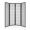 Artiss 4 Panel Wooden Room Divider - Black