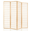 Artiss 4 Panel Wooden Room Divider - Natural