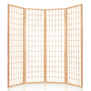 Artiss 4 Panel Wooden Room Divider - Natural