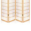 Artiss 4 Panel Wooden Room Divider - Natural