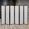 Artiss 6 Panel Room Divider Privacy Screen Foldable Pine Wood Stand Black