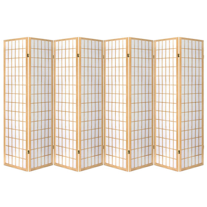 Artiss 8 Panel Room Divider Privacy Screen Dividers Stand Oriental Vintage Natural