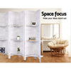 Artiss Room Divider Screen 8 Panel Privacy Foldable Dividers Timber Stand Shelf