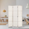 Artiss 3 Panels Room Divider Screen Privacy Rattan Timber Fold Woven Stand White