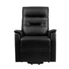 Artiss Lift Recliner Chair Sofa Single Comfortable Black Leather Armchair