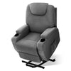 Artiss Electric Massage Chair Recliner Sofa Lift Motor Armchair Heating Fabric