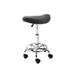 Artiss PU Leather Swivel Saddle Salon Chair - Black