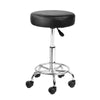 Artiss PU Leather Swivel Salon Stool - Black