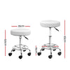 Artiss PU Leather Swivel Salon Stool - White