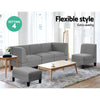 Artiss 5 Seater Sofa Set Bed Modular Lounge Chair Chaise Fabric